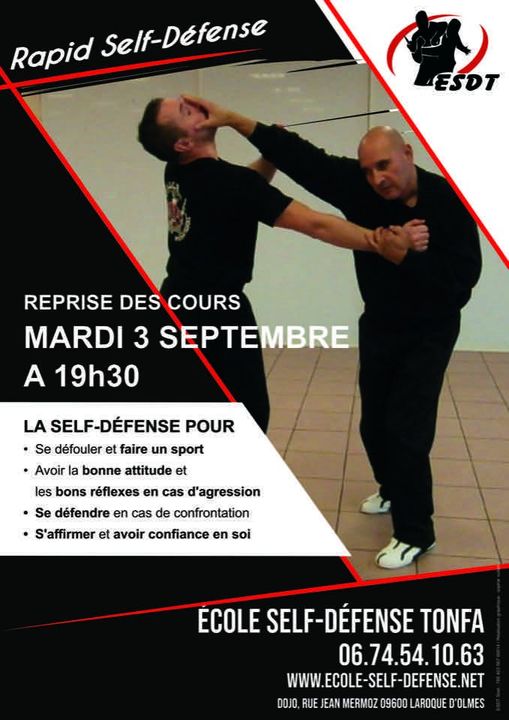 reprise cours self defense 2024